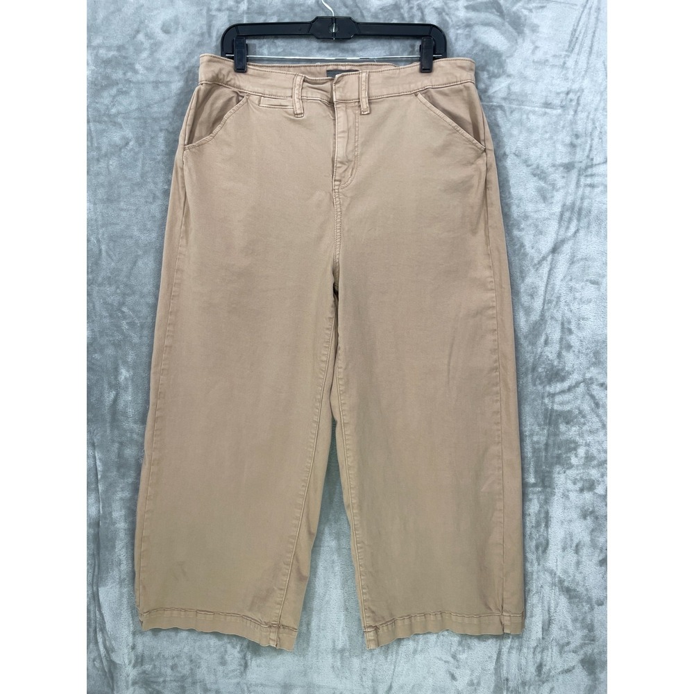 Torrid Feel The Fit Khaki Chino Pants Women's Size 14 S High Rise Baggy‎ Leg 27"
